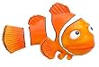 Clown Fish ''NEMO'' - Shower Hooks - set of 12