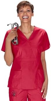 Dickies Women's Missy Fit Every Day Scrubs Empire Waist Scrub Top Navy XX-Sm