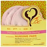 Epibi Nursing Pads: Washable, Antimicrobial - 2 Pair Regular Absorbency (Rose)