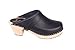 Lotta From Stockholm Swedish Clogs : High Heeled Clog in Black Leather