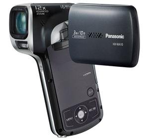 Panasonic HX-WA10K Waterproof Dual HD Pocket Camcorder with 5x Optical Zoom and 2.6-Inch LCD Screen (Black)