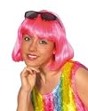 Bob Wig (12in, with fringe) - Bright Pink