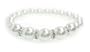 White Single Strand Fashion Beaded Pearl Bracelet with Crystals
