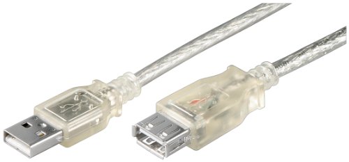 Wentronic USB 2.0 Verl&auml;ngerung (A-Stecker auf A-Buchse) transparent 1,8m Preisvergleich