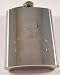 New 8 oz Stainless Steel Hip Flask Pirates Skull Bones Image