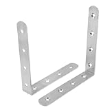 uxcell 棚受け アングルブラケット　90度アングル　直角　145mm x 145mm x 25mm 　2個入り