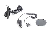 DURAGADGET iPhone 4 Suction Car Windscreen Mount / bracket / holder + dash disk + Car charger for Apple iPhone 4, iPhone Four, (8gb, 16gb, 32gb, 8gig, 16gig, 32gig)