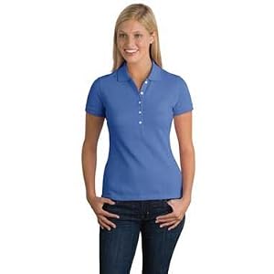 Buy District Threads Junior Ladies Stretch Pique Polo. DT3010