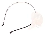 Karina Flower Headband, Black and White