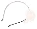 Karina Flower Headband, Black and White