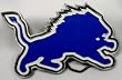Detroit Lions Enamel Pewter Buckle, NFL Football Buckle