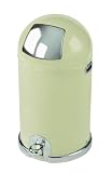 Bretall & Shaw Typhoon Capsule Gloss Cream Steel Body 40ltr Kitchen Bin