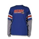 Florida Gators Youth Adidas Long-Sleeve T-Shirts - Faux Layered Crew