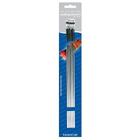 Kitchen Craft Flat Sided Skewers 30cm pack of six