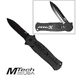 Black Xtreme Double Blade Tactical Folder