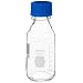 TWD TradeWinds SC-GMB250C Borosilicate Glass 250mL SmartCoded Media/Storage Bottle with Blue Polypropylene Cap and GL-45 Screw Thread (Case of 10)