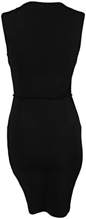Opening Ceremony Womens Black Thea Zip Sleeveless Sheath Dress 2