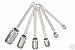 Set of 6 Professional Stainless Steel Measuring Spoons