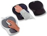 FELLOWES MANUFACTURING / FEL98730 / Easy Glide Gel Mouse Pad w/Wrist Rest, 10 x 12, Sapphire/Black / Sold as 1 EA