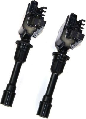 Evan-Fischer EVA13872045236 Ignition Coil Set of 2 Standard Type pack 1 per cylinders 12 volts Blade 3-prong male terminal On Sale