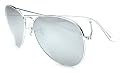 Premium Classic Silver Mirrored Aviator Sunglasses