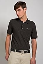 Silver Collection Short Sleeve Printed Dot Pique Polo