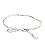 Sterling Silver Children's Dangle Butterfly Bracelet 5.25+1