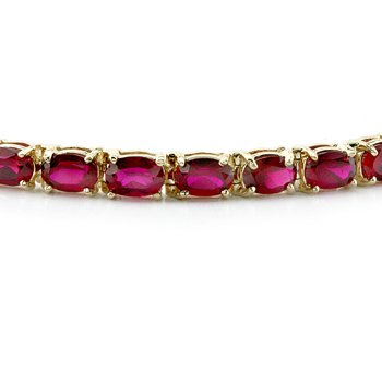 14K Ruby Bracelet - 36.25 Ct. Rubies