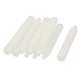uxcell ナイロン六角スペーサ　プラスチック　オフホワイト　M4　45+6mm　10個入り