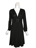 NOUGAT LONDON Long Sleeve Jersey Dress in Black