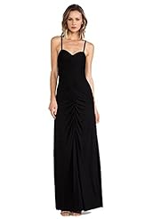 Spandex Ruched Slit  Dress