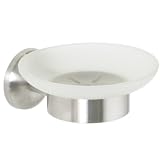 Enzo Rodi 630782 Seifenablage mit Glas Serie Pyrit aus Edelstahl