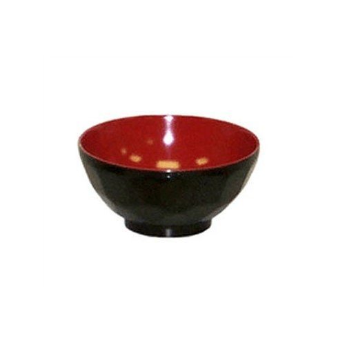 Traditional Japanese Black & Red Soup or Rice Bowl