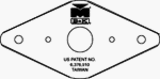 Outdoor Living : Mueller/B & K 993-117HC Sillcock Mounting Plate