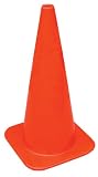 Vestil TC-28-SD Standard Duty Traffic Cone, Polyvinyl Chloride, Base 14