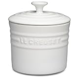 LeCreusetStonewareLarge28-OunceSpiceJar,White