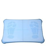 Wii Fit Skidproof Silicon Skin Cover with Foot Print - Blue (2 Pack)