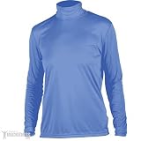 Hot Chillys Women's Peach Roll T-Neck Tee (Sky, Large)