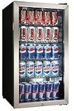  : Danby 3.3 Cubic Foot Beverage Fridge - 128 Can - DBC128BLS (Black/Stainless) (33'H x 20'W x 17.75'D)