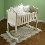 Sheer Swirls Cradle Bedding - color: Ecru - Size 18x36