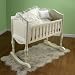 Baby : Sheer Swirls Cradle Bedding - color: White - Size 18x36