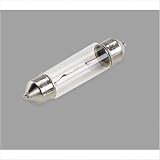Invizilite 12V Clear Glass Festoon Xenon Lamp Pack: 100 Pack