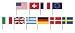 International Flag Picks - Pack of 50
