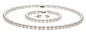 AA+ Quality, 6.5-7.0 mm, White Akoya Pearl Set