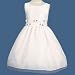 Apparel : Little Girls Flower Girl Dress WHITE Special Occasion LITO Wedding Easter 12M-7