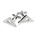 Engineer Architect Measuring Triangle Silver Cufflinks with Presentation Box