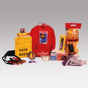 Economy Road Warrior (13 Piece) Survival Kit Emergency Disaster Preparedness for Your Auto