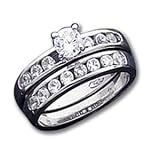 Sterling Silver CZ (Cubic Zirconia) Ring Set