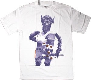 Skate Mental Werewolf Skateboard TShirt [Large] White