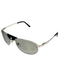 Cartier Santos Dumont Sunglasses Unisex T8200802 Silver Polarized